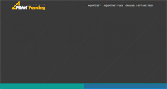 Desktop Screenshot of peakaluminumfencing.com