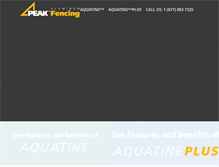 Tablet Screenshot of peakaluminumfencing.com